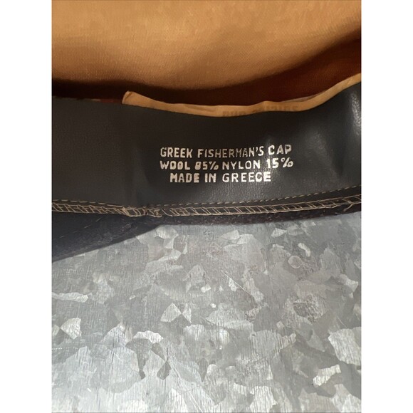 Aegean Greek Fishermans Cap Wool Blend approx. 23 inch - Picture 9 of 11